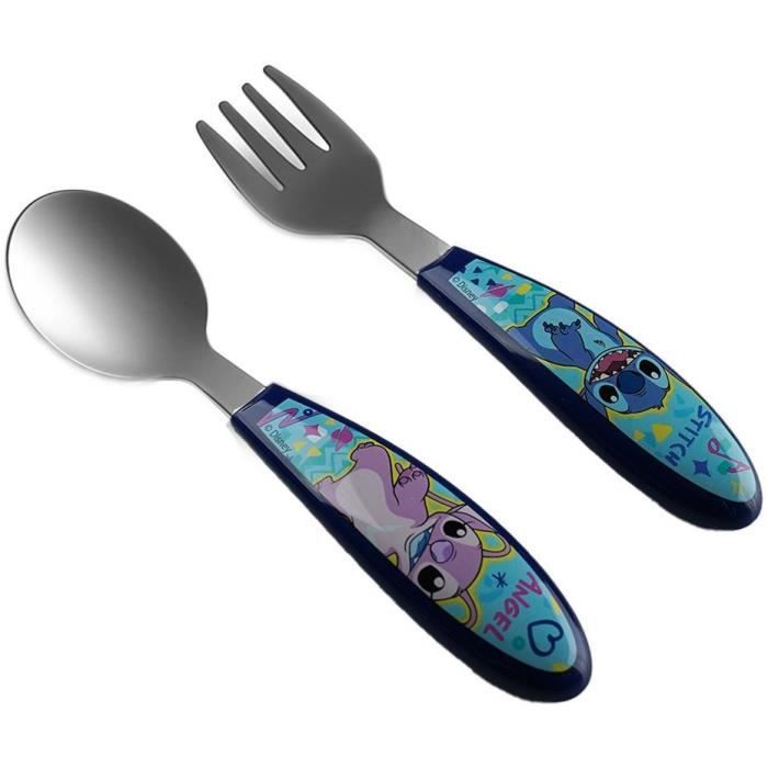 THERMOBABY 2-Piece Cutlery Set - Fork + Spoon - LILO & STITCH - Stainless Steel
