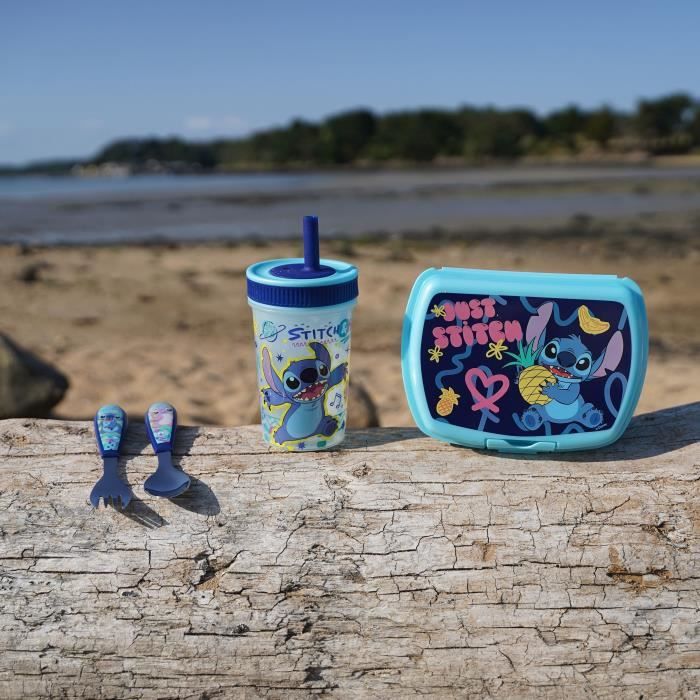 THERMOBABY 2-Piece Cutlery Set - Fork + Spoon - LILO & STITCH - Stainless Steel