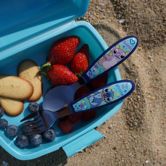 THERMOBABY 2-Piece Cutlery Set - Fork + Spoon - LILO & STITCH - Stainless Steel