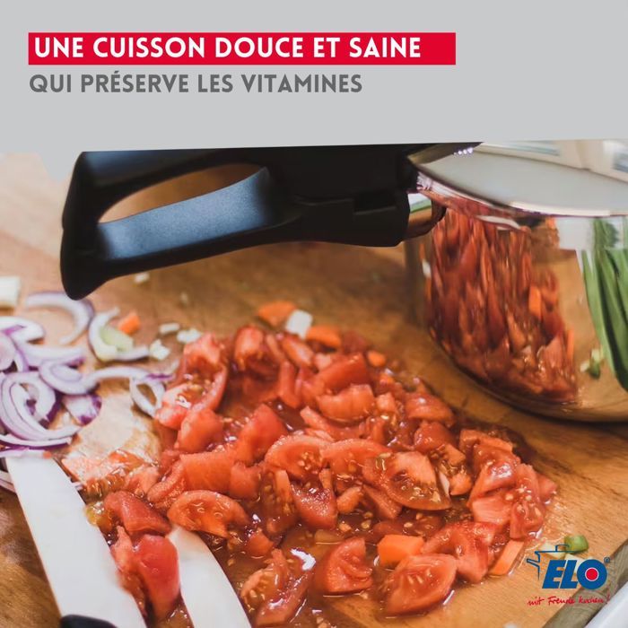 FACKELMANN Pressure Cooker - Elo Praktika - 22 cm - 4 Liters - 18/10 Stainless Steel