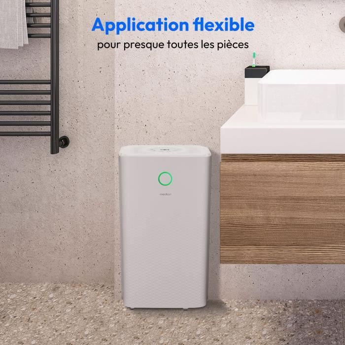 MEDION Dehumidifier - 12 L/day - 2 L Tank Capacity 12L/day