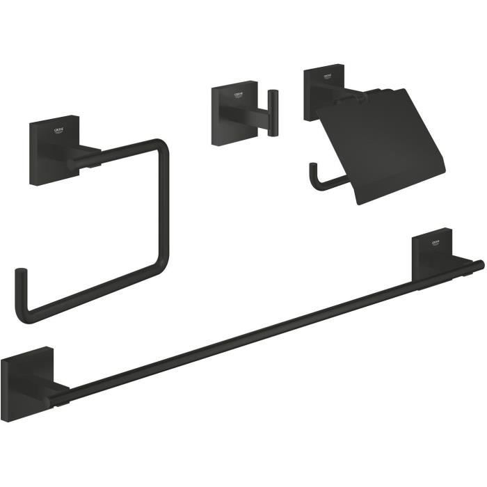 GROHE - 4-in-1 Accessory Set - 411152430 - Start Cube - Matte Black