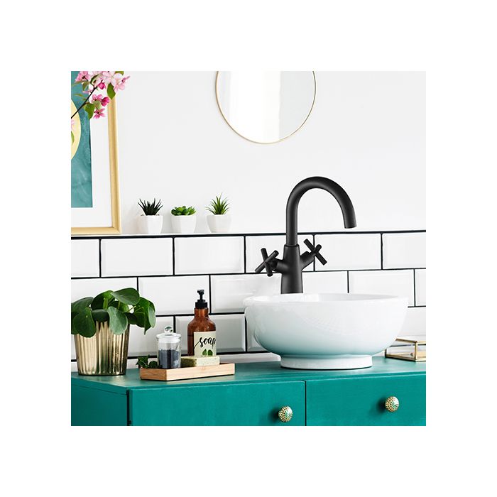 EDOUARD ROUSSEAU High Basin Mixer Tap - NANKA - Black
