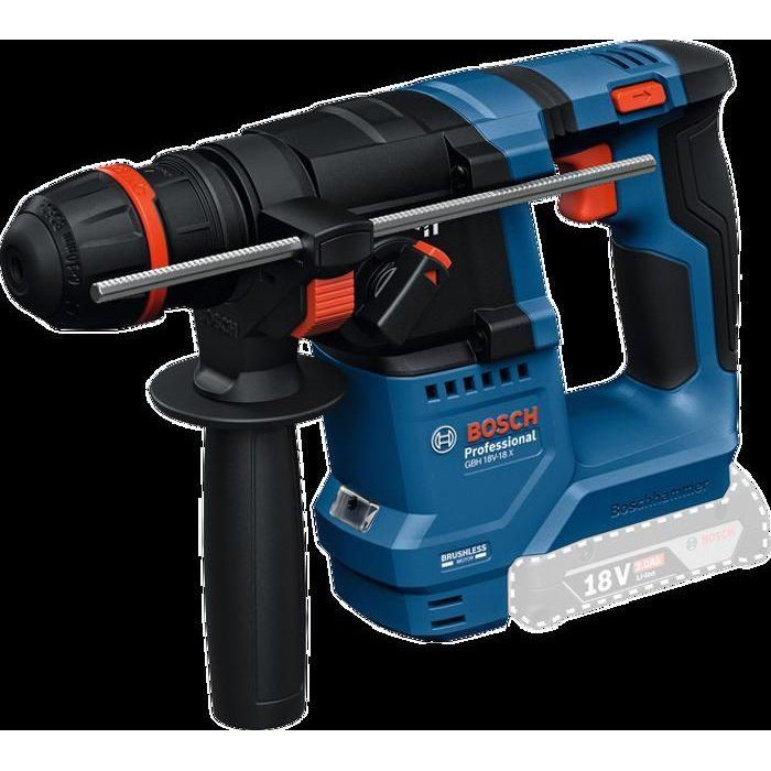 Bosch GBH 18V-18 X Cordless Rotary Hammer 18V 2Ah with KickBack Control