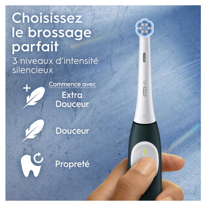 Oral-B Electric Toothbrush - iO2 - Green Drill - 3 Brushing Modes - 2-Minute Timer