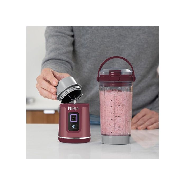 Ninja Blast Portable Blender - BC151EUCR - 530 ml - 2h Battery Life - Cordless - BPA-free - Cranberry NIN171Blender