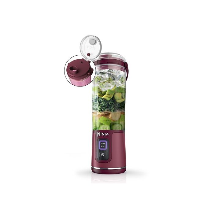 Ninja Blast Portable Blender - BC151EUCR - 530 ml - 2h Battery Life - Cordless - BPA-free - Cranberry NIN171Blender