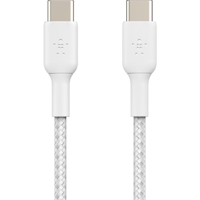 BELKIN Braided Cable - USB-C to USB-C - 2 m - White