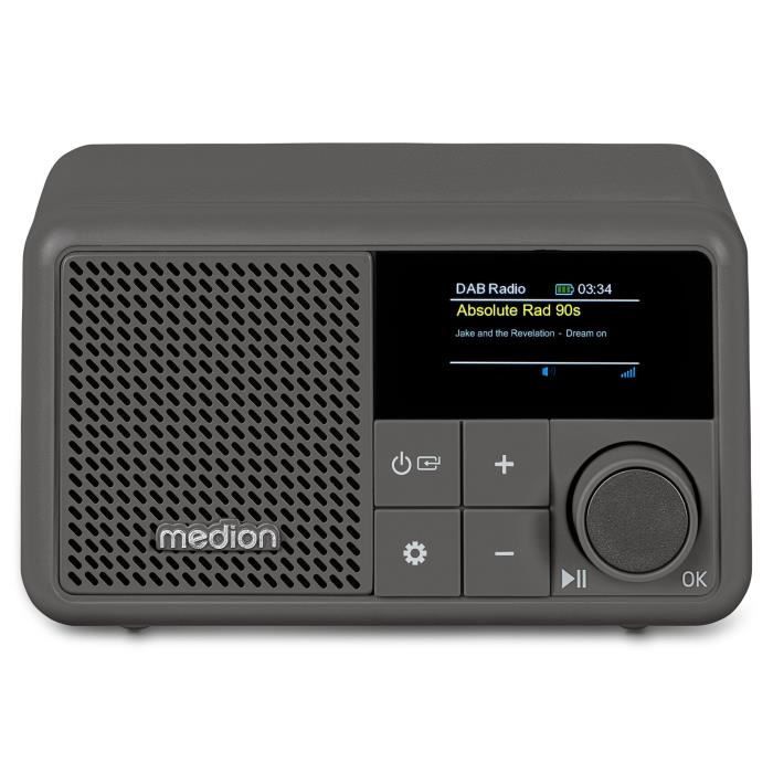 Mini Radio - MEDION - DAB/FM - Mono 2W RMS - Grey