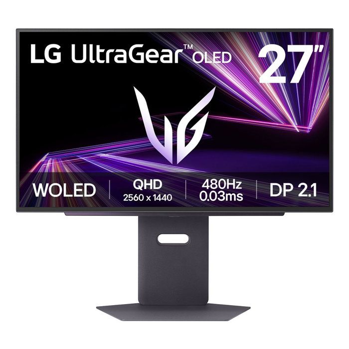 LG - Gaming Monitor - 27" - QHD - 480Hz - OLED - 0.03ms - 27GX790A-B
