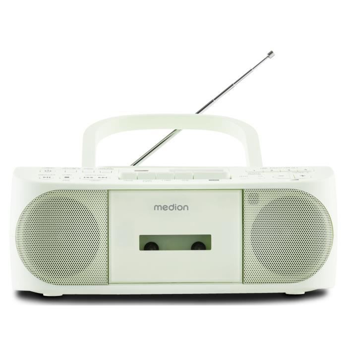 Radio CD K7 - MEDION - FM - 2x3W RMS - Vertical