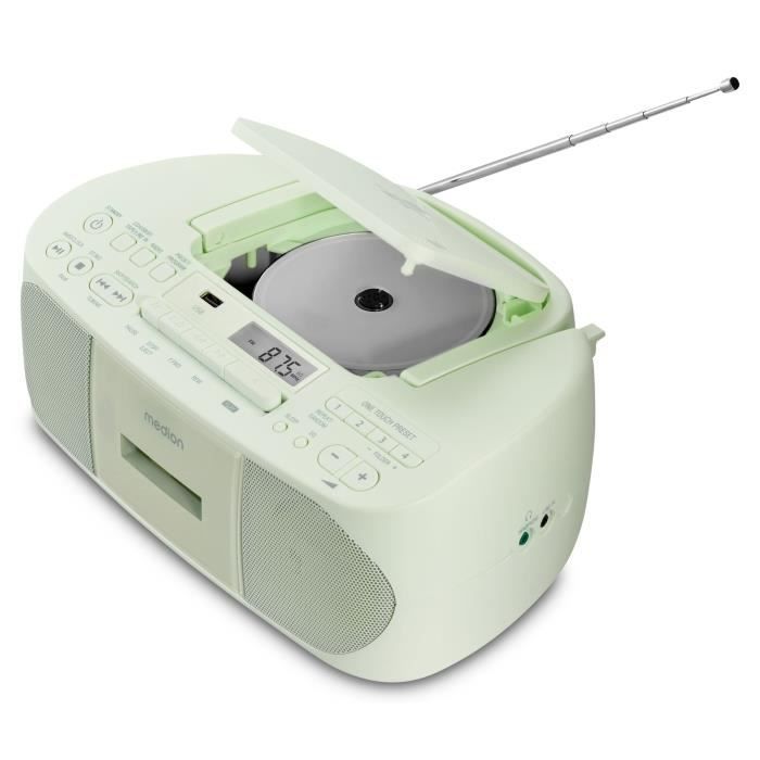 Radio CD K7 - MEDION - FM - 2x3W RMS - Vertical