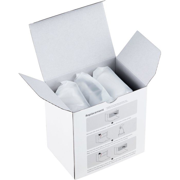 ROBOROCK Pack of 3 Dust Bags for QREVO and SAROS - White