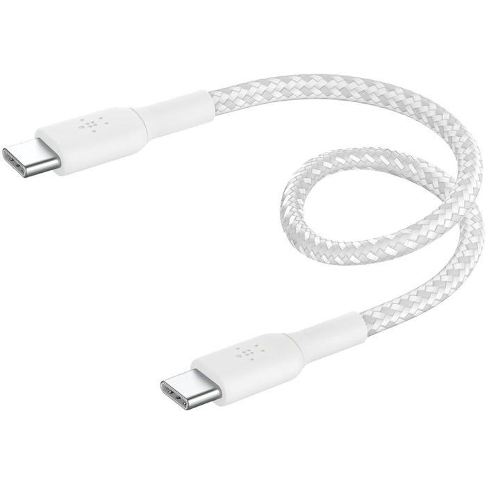 BELKIN USB-C to USB-C Braided Cable - 0.15 m - 60W Fast Charging