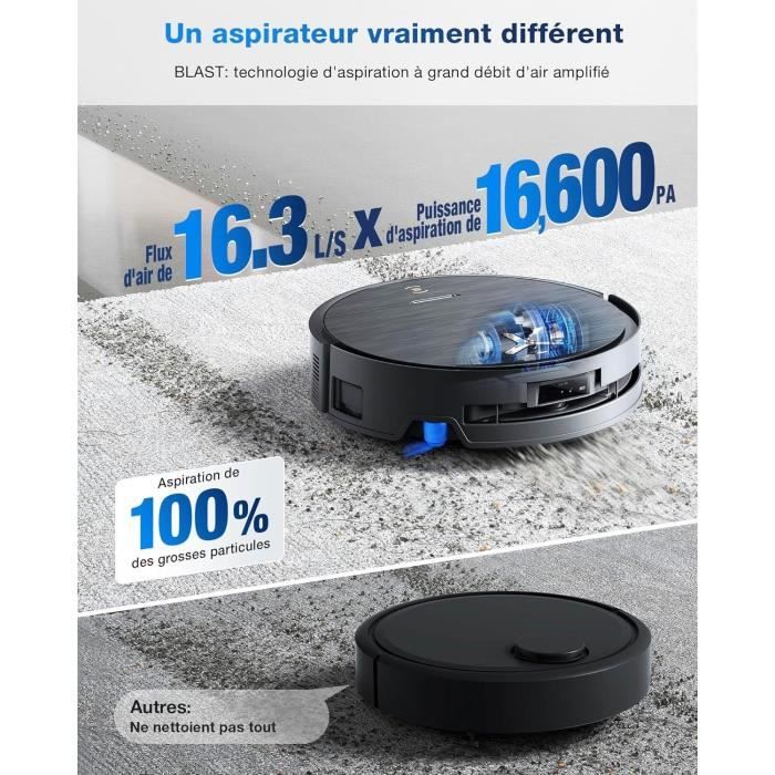ECOVACS DEEBOT X9 PRO OMNI Robot Vacuum Cleaner and Mop - 16600Pa - Ultra-thin - BLAST Technology - Instant Self-Cleaning
