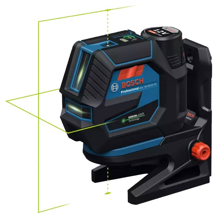 Laser combiné - BOSCH - GCL 12V-50-22 CG - Précision ±3 mm a 10 m - Portée 25 m - Alimentation sans fil