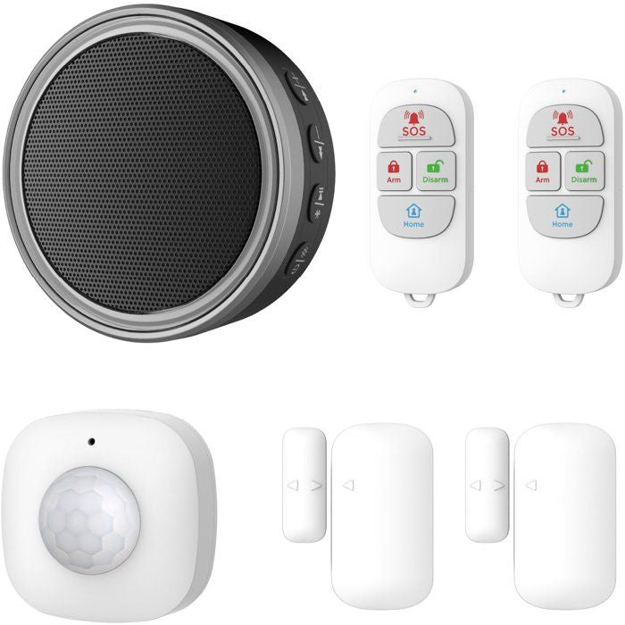 KYF Alarm Kit - 868MHz - WiFi - 90dB Siren - 2 Flashing Lights - 2 Remote Controls