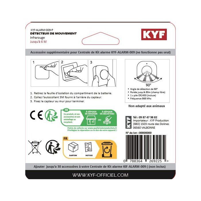Détecteur de mouvement supplémentaires - KYF - KYF-ALARM-012