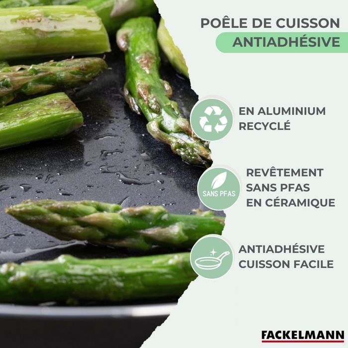 FACKELMANN Set of 4 Pans - Brandao - Non-stick Ceramic - Ø16, Ø20, Ø24, Ø28 cm