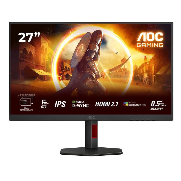 27-Inch IPS Monitor - 320Hz Full HD & 160Hz 4K, G-SYNC Compatible 27-Zoll-Monitor