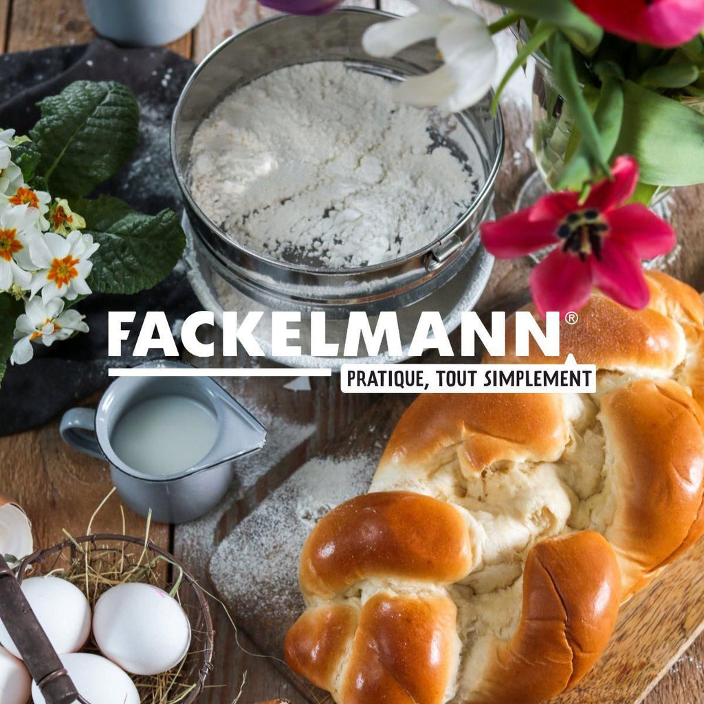 FACKELMANN Set of 2 Extra-Fine Stainless Steel Kitchen Sieves - 18 cm