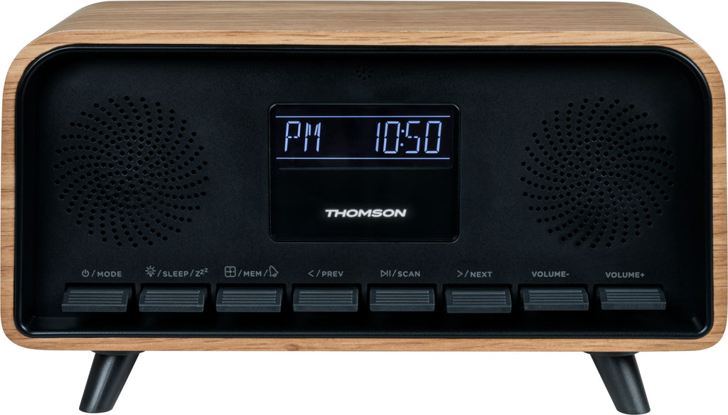 THOMSON Clock Radio - Bluetooth - DAB - Vintage Cosy
