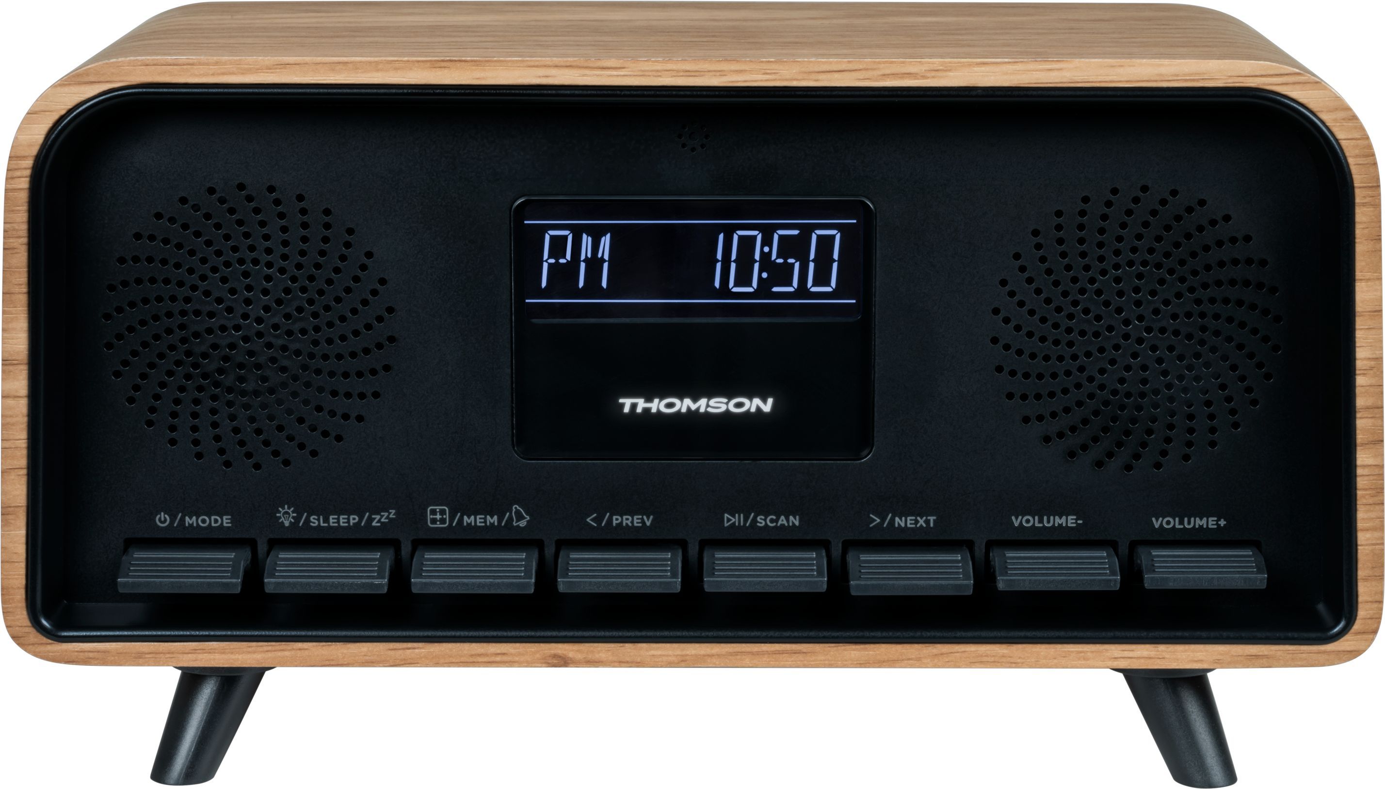 THOMSON Clock Radio - Bluetooth - DAB - Vintage Cosy