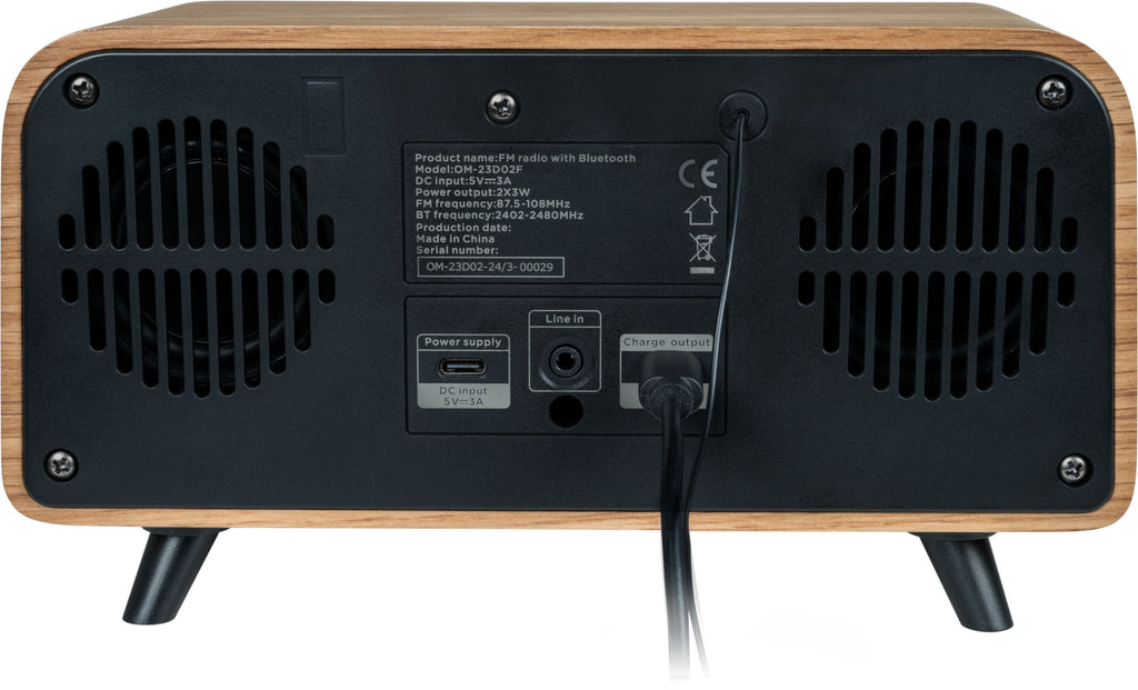 THOMSON Clock Radio - Bluetooth - DAB - Vintage Cosy