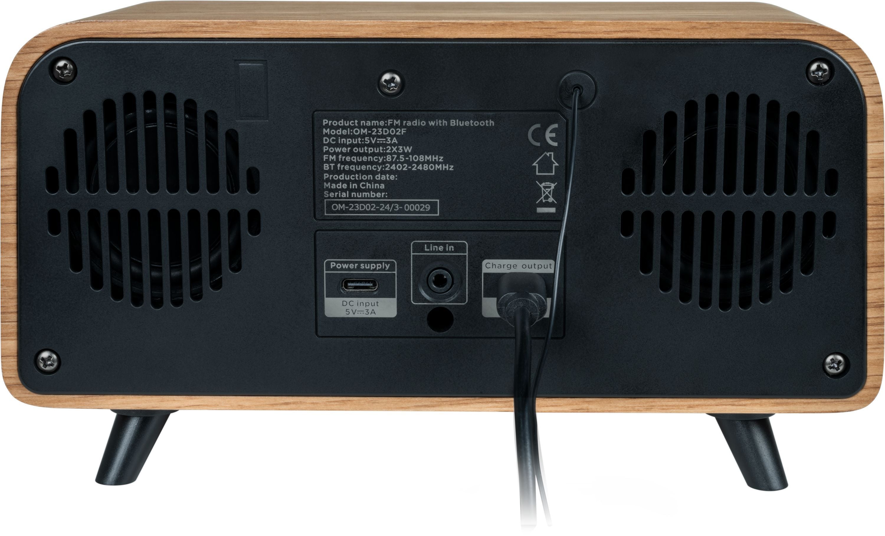 THOMSON Clock Radio - Bluetooth - DAB - Vintage Cosy