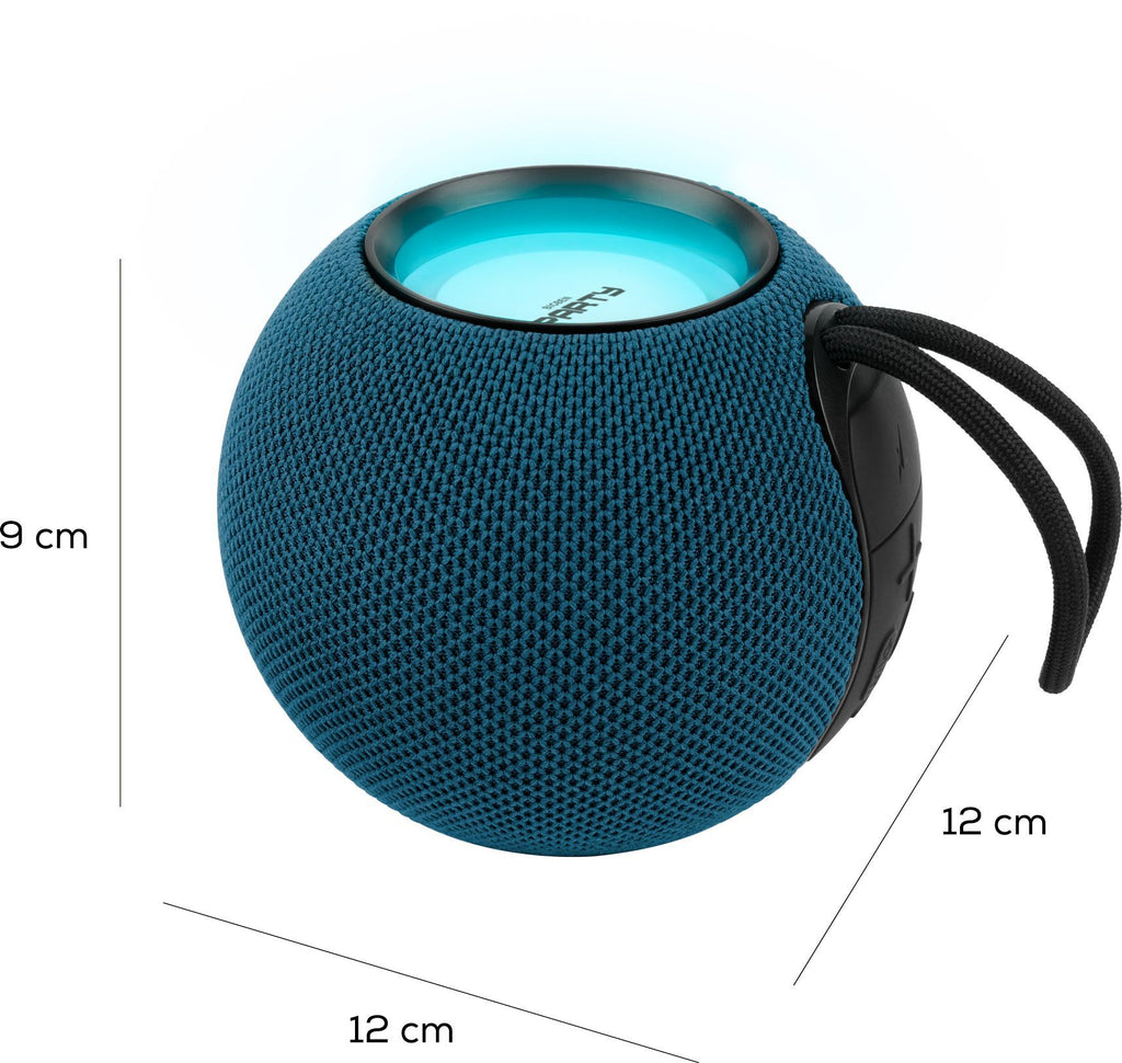 BIGBEN PARTY - Light-up Bluetooth Speaker - Blue - Bluetooth 5.3 - USB-C Rechargeable