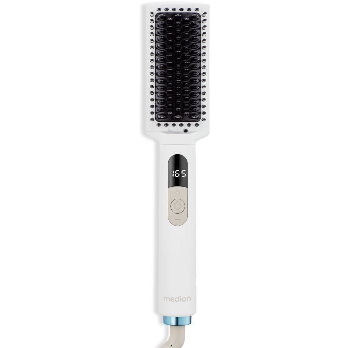 MEDION Heated Brush - MD19859 - 46 W - 5 Heat Settings - 165 to 210°C - White