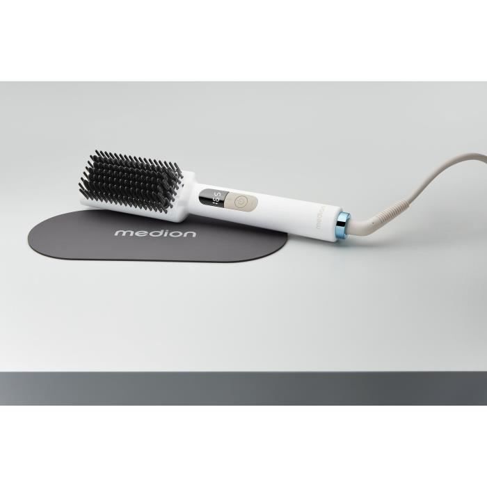 MEDION Heated Brush - MD19859 - 46 W - 5 Heat Settings - 165 to 210°C - White