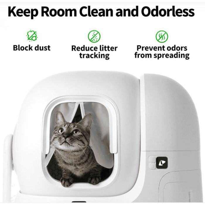 PETKIT Magnetic Curtain - 2.0 - For PURAMAX Purobot Max Litter Box - White