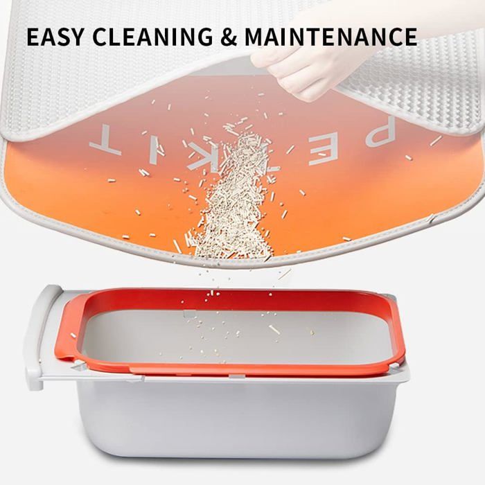 PETKIT Outdoor Mat - For PURAMAX & Pura X Litter Box - Gray/ Orange