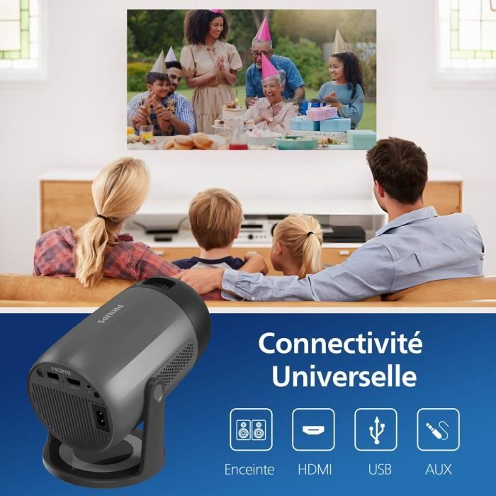 Video Projector - PHILIPS - NEOPIX 150 - FHD 1080p - 80 inches - Black