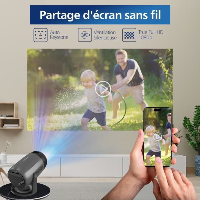 Video Projector - PHILIPS - NEOPIX 150 - FHD 1080p - 80 inches - Black