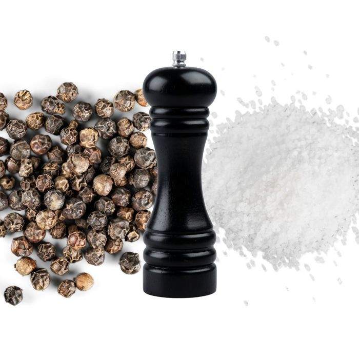 FACKELMANN PROFESIONAL Set of 2 Manual Pepper Mills - 18 cm - Black