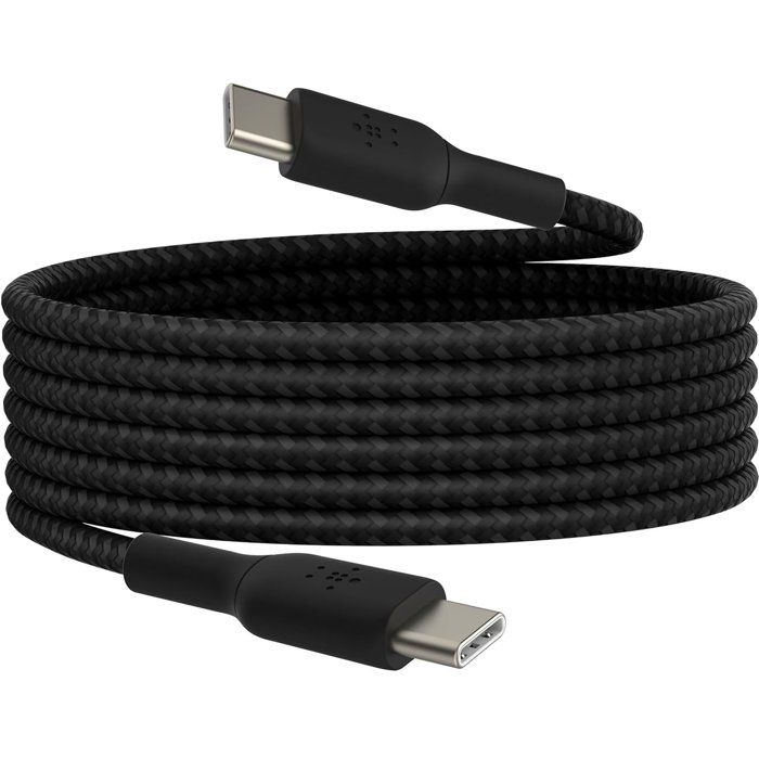 BELKIN Braided Cable - USB-C to USB-C - 2 m - White
