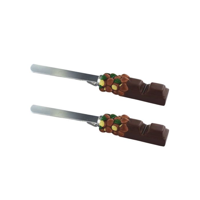 FACKELMANN Set of 2 Spatulas for Spreadable Chocolate - 19 cm