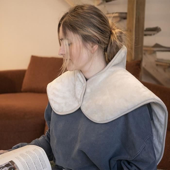 LIVOO Heating Pad for Back and Neck - DOS218C - 100 W - 60x90 cm - Flannel - Machine Washable