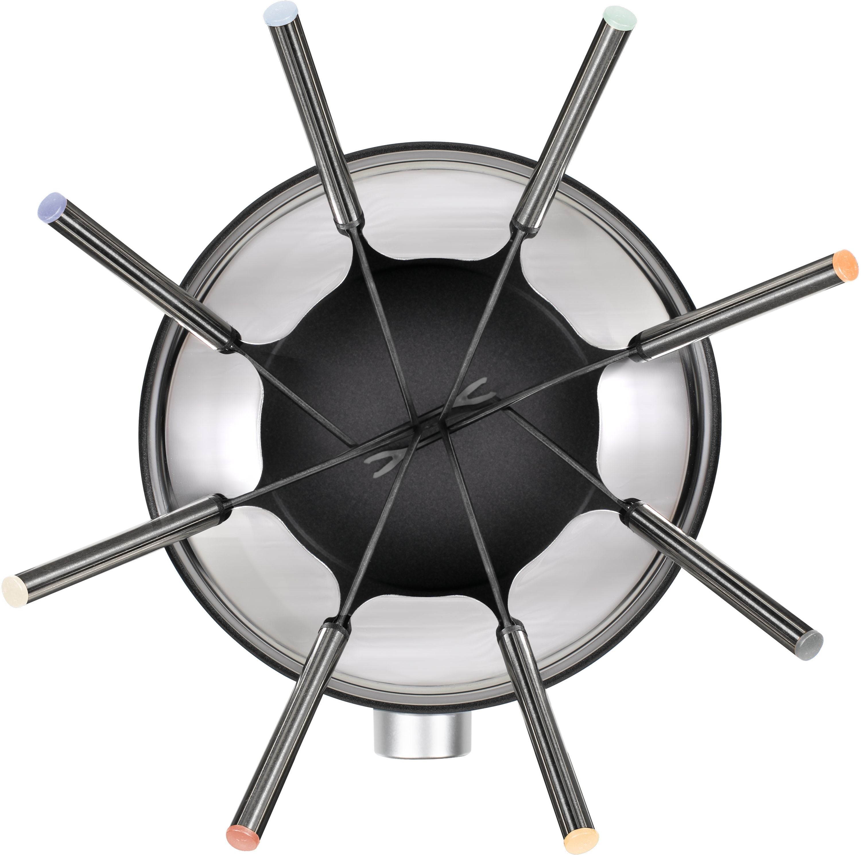 Livoo Electric Fondue Set - DOC333 - 800W - Serves 8 - Non-Stick Pot - Stainless Steel Splash Guard