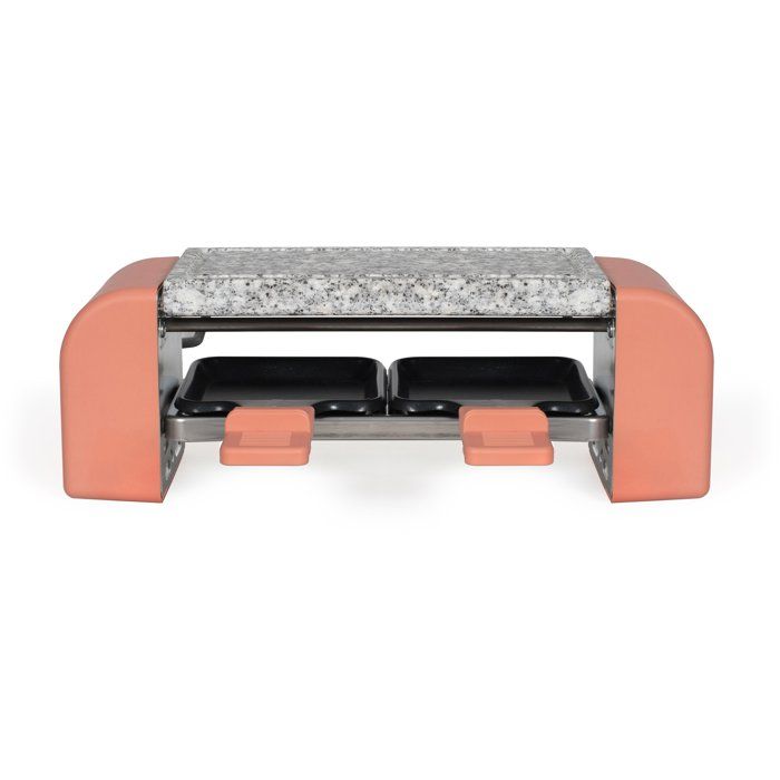 LIVOO Raclette Set for 2 People - DOC306 - 450W - Removable Granite Tray