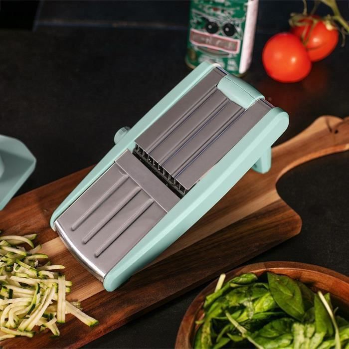 LIVOO 3-in-1 Mandoline Slicer - MEN429 - Stainless Steel - Adjustable Thickness - Non-slip Feet