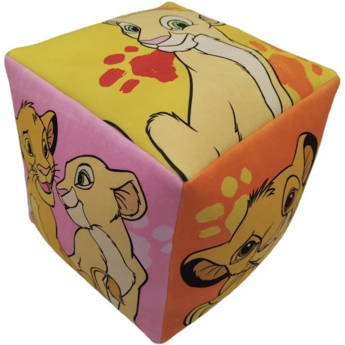 Disney Premium Cube Cushion The Lion King, Microfiber, 25 x 25 x 25 cm