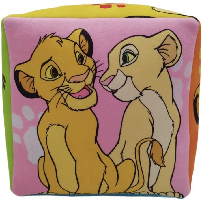 Disney Premium Cube Cushion The Lion King, Microfiber, 25 x 25 x 25 cm