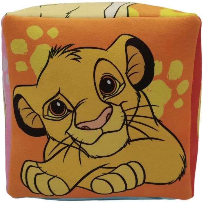 Disney Premium Cube Cushion The Lion King, Microfiber, 25 x 25 x 25 cm
