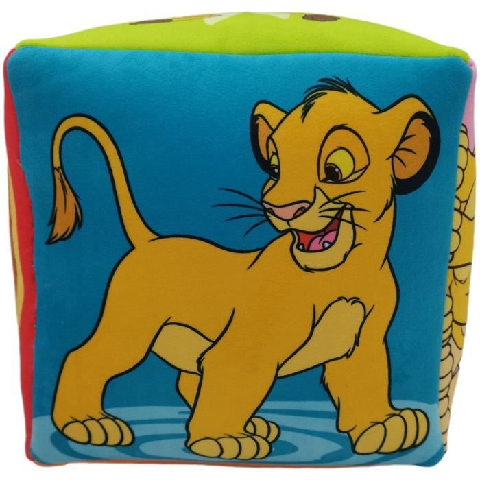 Disney Premium Cube Cushion The Lion King, Microfiber, 25 x 25 x 25 cm