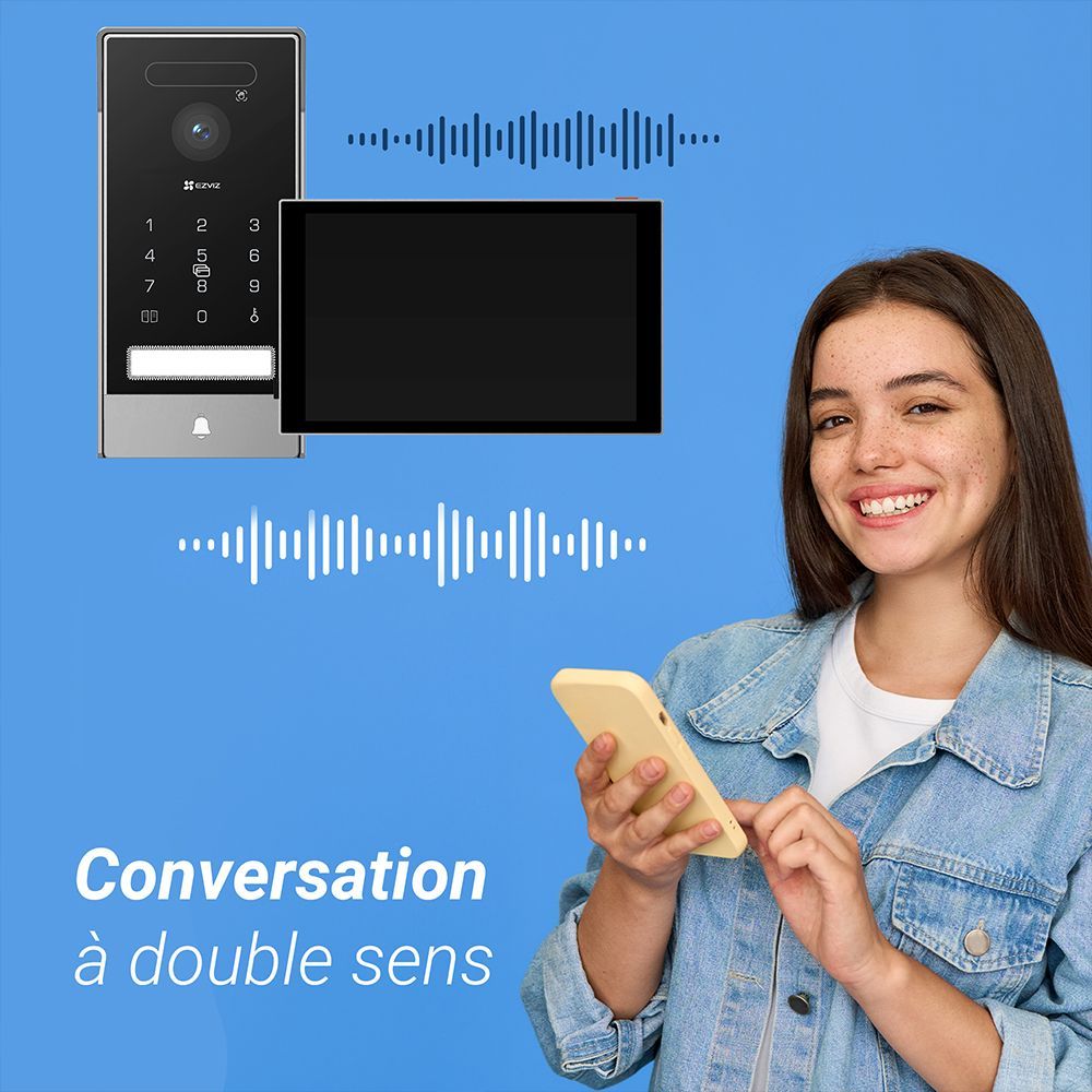 EZVIZ Video Intercom - HP7 PRO 4K - 8" Touchscreen - 2-Wire