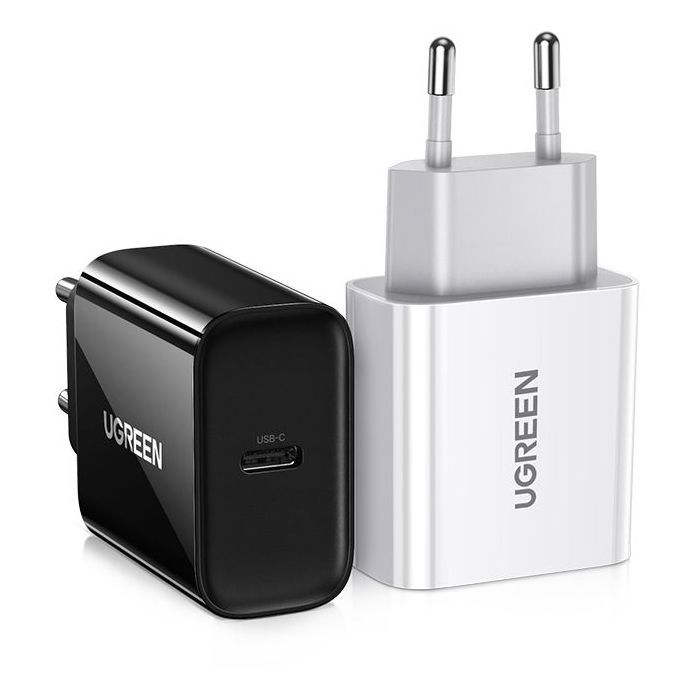 UGREEN Wall Charger - 1x USB-C - 20W - Black