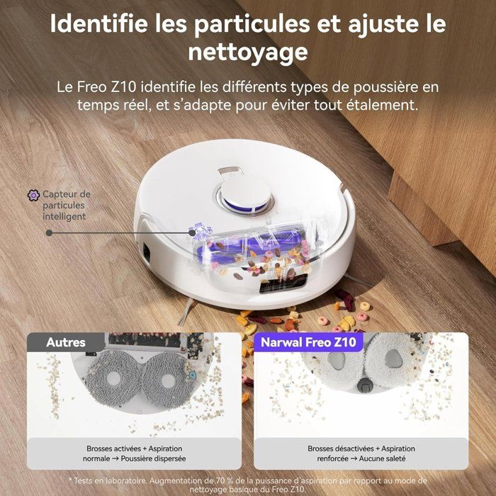 NARWAL Freo Z10 - Robot Vacuum and Mop - 15000 Pa - Autonomous Base
